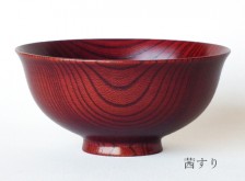 欅ういの飯椀　茜
