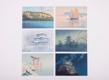 榛原製 絵はがき 川瀬巴水 6絵柄